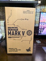 Hottoys Hot toys Iron Man Mark V MMS400-D18 Mark 5 Diecast 合金版 1:6 figure (全新冇開封）