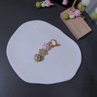 【甜點日－三色糰子ver.】腳印款　　　　　　垂墜耳環