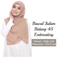 BAWAL SULAM CHIFFON VOILE / BAWAL SULAM KLASIK BIDANG 45