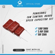 PANASONIC FAN CONTROL BOARD SPEED CAPACITOR SET – 1.8UF 500V, 2.4UF 250V, 5UF 250V