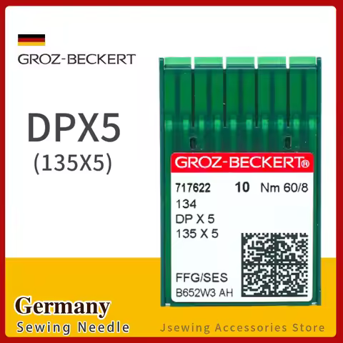 50PCS DPX5 Groz-Beckert Sewing Machine Needles For Industrial 135X5 761505 134R JUKI BROTHER SINGER 
