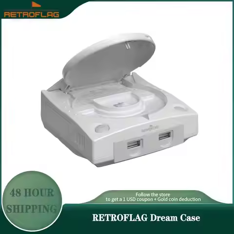 Retroflag RF Dream Case for RaspberryPi 5 with Cooling Fan Functional Switch, SD Card Slot, USB, LAN