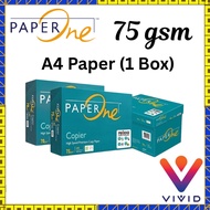 A4 Paper One Copier Paper 75gsm 500's 1 box/kotak | IK Yellow