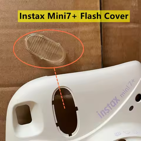 For Fujifilm Instax Mini7+ Flashlight Cover Flash Cap Lampshade Case for Mini 7 Plus Camera Flash Li