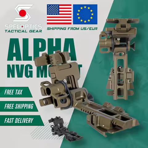 Spec Optics Alpha NVG Helmet Mount Arm Dovetail Night Vision Helmet Mount 7075-T6 Aluminum 75g Light