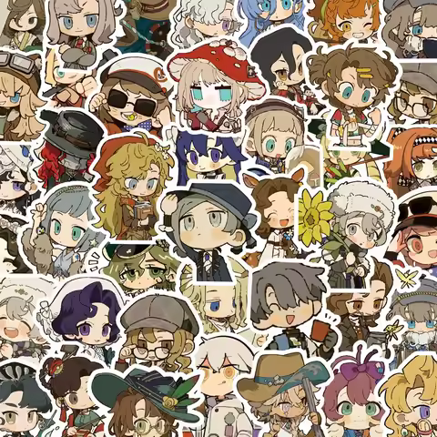 10/100 Q-version Reverse: 1999 Cute Cartoon Stickers for Surrounding Characters DIY Mobile Phone Acc