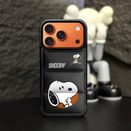 Snoopy down jacket phone cases for iphone 18 Pro Max 17 16 Pro Max15 Pro Max 14 Pro Max 14 plus 13 P