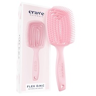 Crave Naturals FLEX DMC Detangling Brush for Thick & Curly Hair - Crave Naturals Glide Thru Detangli