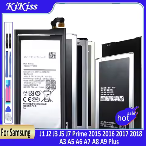 Battery For Samsung Galaxy A3 A5 A6 A7 A8 A9 Plus/J1 J2 J3 J5 J7 Prime 2015 2016 2017 2018 SM A300F 