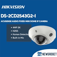 HIKVISION DS-2CD2543G2-I 4MP ACUSENSE AUDIO FIXED MINI DOME IP CAMERA