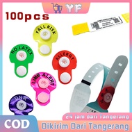 100Pcs Colored Alert Snaps Allergy Risk Clips Fall Risk Marker