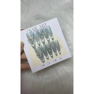 Nailbox blue eye design, pretty nails, bridal nails