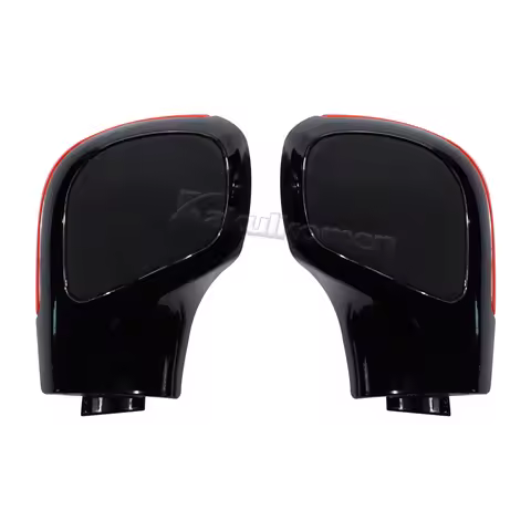 black baking paint with suede leather shift handle gear side cover DSG logo for VW Golf 6 7 R GTI Pa