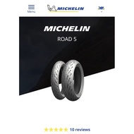 Tyre Michelin Pilot Road-5 Super Bike Tyre PR5  120/70-17 160/60-17 180/55-17