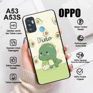 Softcase OPPO A53 4G A53S 4G Case DINO CUTE Casing hp Oppo A53 A53S Glossy Silicone Case