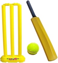 Kalindri Sports Cricket Bat Set with Wickets, Tennis Ball, Size 3, for Youth 6-10 Years Below 5 feet