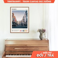 Wall paintings, Oil Paint, Dublin Wall Art, Dublin Poster, Dublin Photo, Dublin Wall Decor, Ireland 