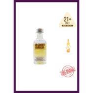 ABSOLUT VODKA CITRON MINIATURE 50ML 35ABV GLASS BTL