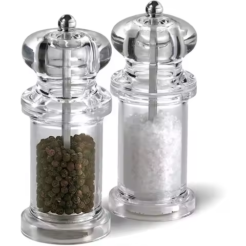 For Sea Salt Pepper Chili Cumin Spice Mill Clear Design Precision Kitchen Tool Acrylic Grinder