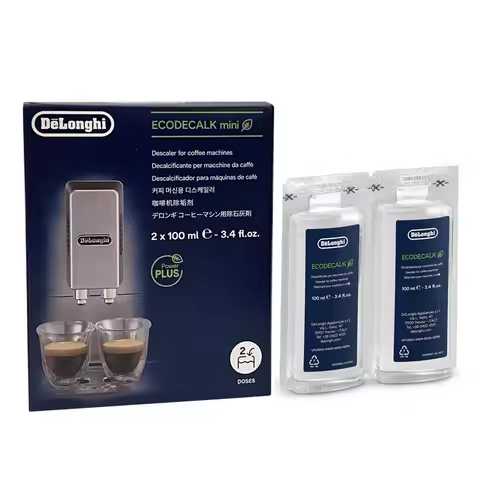 DELONGHI ECODECALK MINI 100ML*2 DESCALER FOR COFFEE MACHINES 2-pack