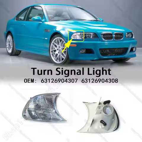 Turn Marker Signal Blinker Corner Parking Light Lamp For 1999-2006 BMW 323Ci 325Ci 328Ci 330Ci (E46)