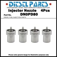 4Pcs Diesel Fuel Injector Nozzle Tip DN0PD80 DNOPD80 for Kubota D1403 /ISEKI E3CD-VA11