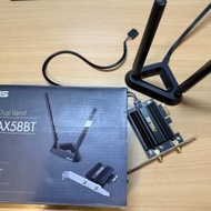 ASUS PCE-AX58BT 雙頻 PCI-E AX3000 Wi-Fi 6 + Bluetooth® 5.0介面卡