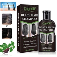 💖$1 Shop Coupon💖 Black Hair Shampoo Hair Dye Shampoo Darkening Shampoo 200ML Reverse Grey Hair