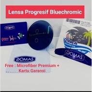 Lensa Plus Progresif Bluechromic DOMAS Lensa Jauh Baca