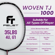 Raket Badminton FELET Tenunan TJ 1000 &Woven TJ power