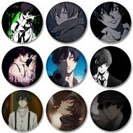 Anime 91 Days Tinplate Soft Button Brooch Creative Figure Badge Snap-in Pins for Clothes Decoration 