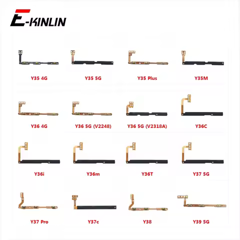 Power ON OFF Button Flex Cable For Vivo Y35 Y35M Y36 Y36C Y36i Y36m Y36T Y37 Y37c Y38 Y39 Pro Plus 4