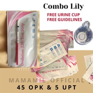 [FREE SHIPPING] OVULATION TEST / OPK COMBO LILY [45 OPK strip & 5 UPT strip]