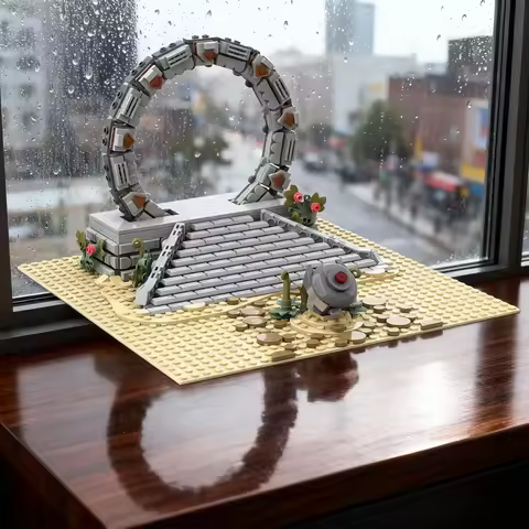 803pcs MOC Space Stargate In Minifigure Scale Model Building Blocks Christmas Gift Toys Creative Art