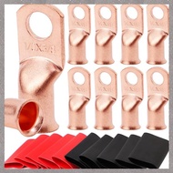 [U L Z R] Ring Terminal Connectors, Heavy Duty Wire Lugs, 1/0 AWG-3/8 Battery Lugs, Battery Cable En