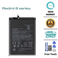 REDMI 9 9A 9C 9T BATTERY REPLACEMENT SPARE PART [FREE TOOLS]