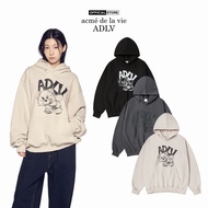 ADLV Piggyback oversized Hoodie in black/charcoal/beige - Genuine product