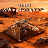 Acrylic Clear Display Box 透明亚克力展示盒 Kotak Akrilik Jernih Dustproof Storage For Lego 75355 X Wing Star