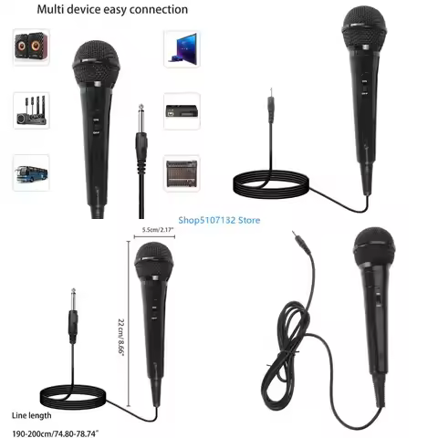 87HD Karaoke Mic Microphone, Handheld Microphone for Singing, Mic Karaoke