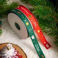 Christmas Packing Ribbon Red Green Holiday Gift Bow Decoration Ribbon Handmade DIY Gift Box Gift Ribbon