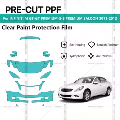 Pre-Cut Paint Protection Film PPF Transparent Car Film Automotive PPF For INFINITI M GT-GT PREMIUM-S