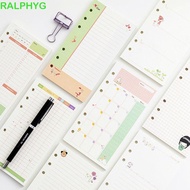 RALPHYG Loose Leaf Paper Refill A5 A6 Weekly Agenda Daily Planner Monthly To do List Binder Inside P