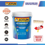 Jotun Jotashield Antifade Exterior 5L White Outdoor Water Based Wall Paint (Matt) / Cat luar dinding rumah ( Tak Kilat )