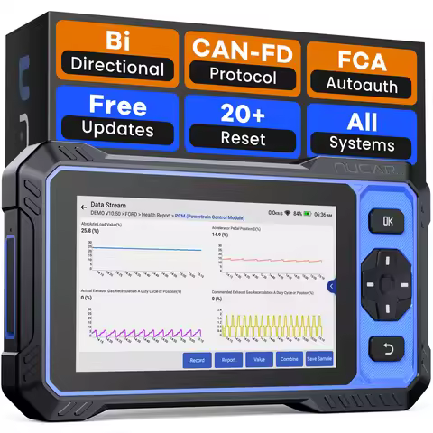MUCAR 682 AI Assisted OBD2 Diagnostic Tool OE-level Full System Diagnosis 20 Resets Bi-directional C