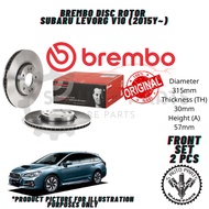 SUBARU LEVORG V10 (2015Y~) FRONT BREMBO BRAKE DISC ROTOR (PCD115/315MM/30MM)