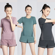 Woman Yoga Fitness Gym Clothes Sports Top Womens Short-Sleeved T-shirt Running Training Quick Drying