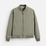 Jaket Bomber ZARA MAN Lightweight Bomber Jacket Light Khaki