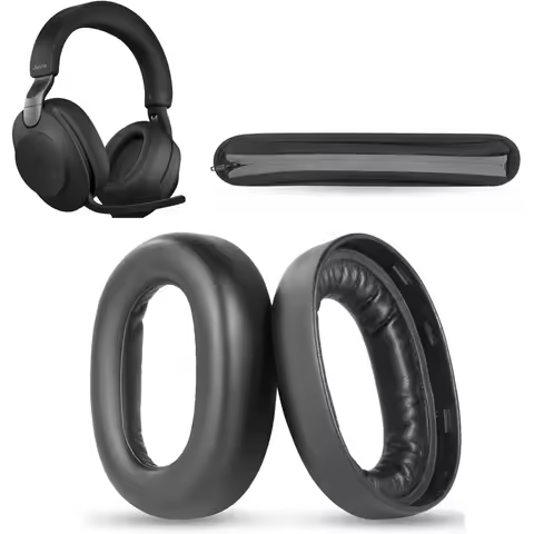 Replacement Ear Pads Foam Headband Cushion For Jabra Evolve2 85 Headphone