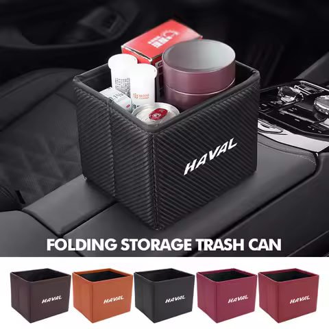 Car Organizer Key Glasses Drink Storage Folding Trash Can For Haval Great Wall F7 H6 H1 H2 H3 H4 H5 