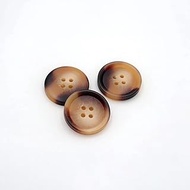 20/Set Resin Button Clothes Sewing Snaps Blazer Shirts 4 Holes Buttons (23mm, Brown)